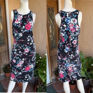 Express Floral Racerback Midi Dress LARGE